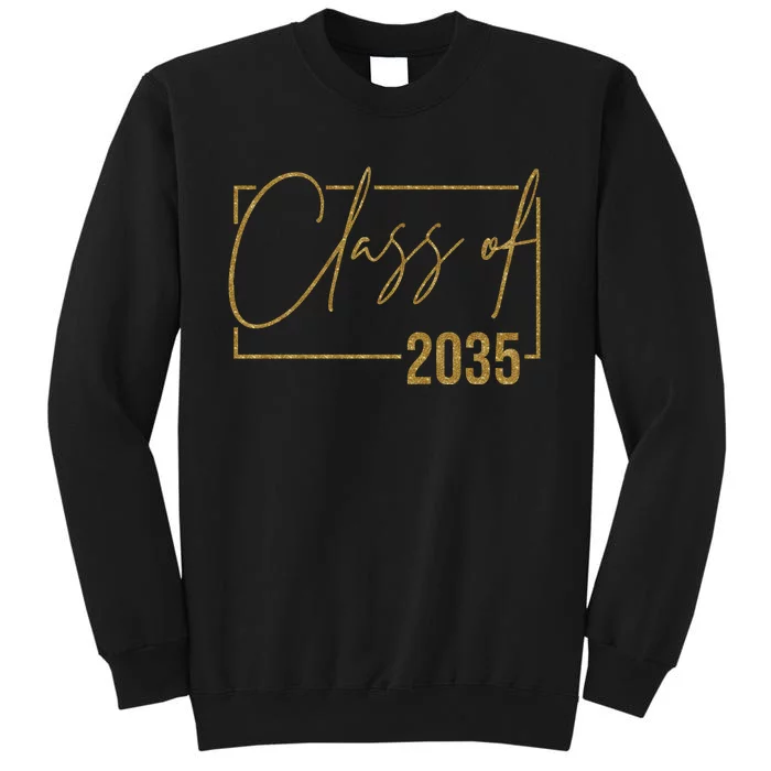 Class Of 2035 Gold Graduation Tall Sweatshirt