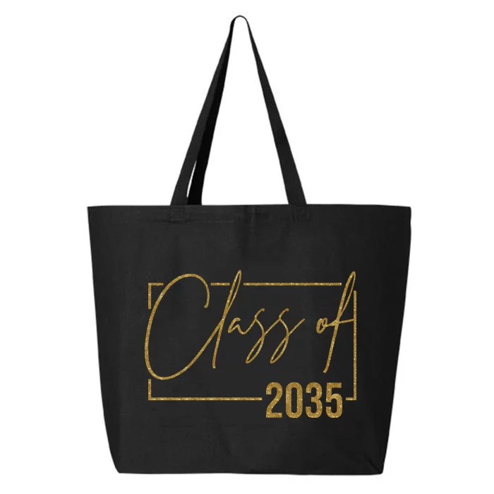 Class Of 2035 Gold Graduation 25L Jumbo Tote