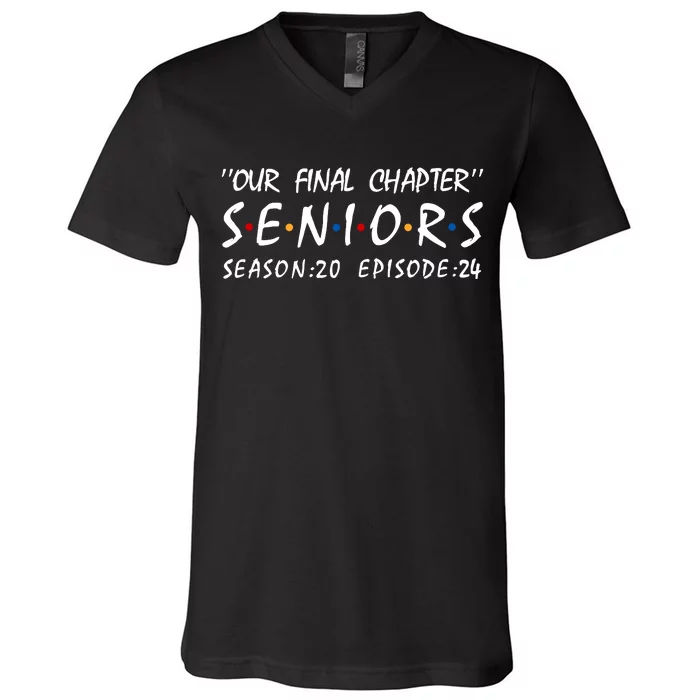 Class Of 2024 Senior Gifts Funny Seniors 2024 V-Neck T-Shirt