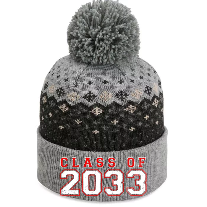 Class Of 2033 Grow With Me First Day Of School Kindergarten Gift The Baniff Cuffed Pom Beanie