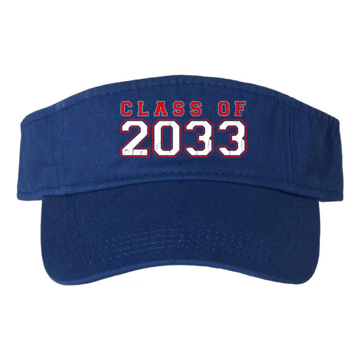 Class Of 2033 Grow With Me First Day Of School Kindergarten Gift Valucap Bio-Washed Visor