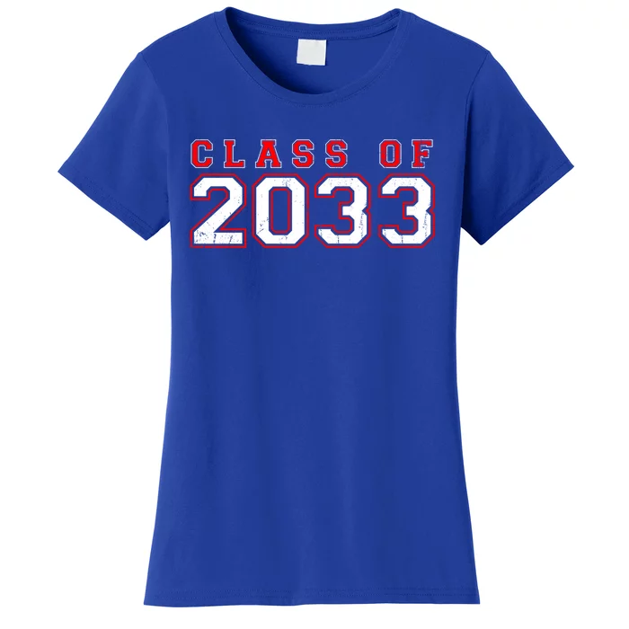 Class Of 2033 Grow With Me First Day Of School Kindergarten Gift Women's T-Shirt