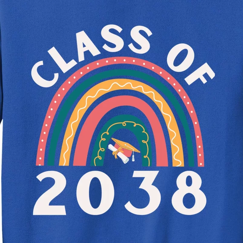 Class Of 2038 Graduation Kindergarten 2038 School Rainbow Gift Sweatshirt