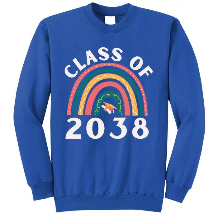 Class Of 2038 Graduation Kindergarten 2038 School Rainbow Gift Sweatshirt