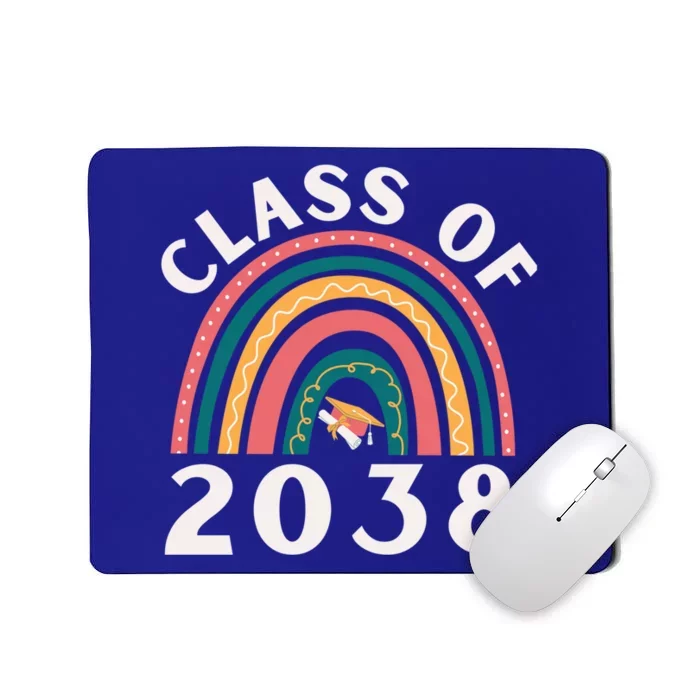 Class Of 2038 Graduation Kindergarten 2038 School Rainbow Gift Mousepad