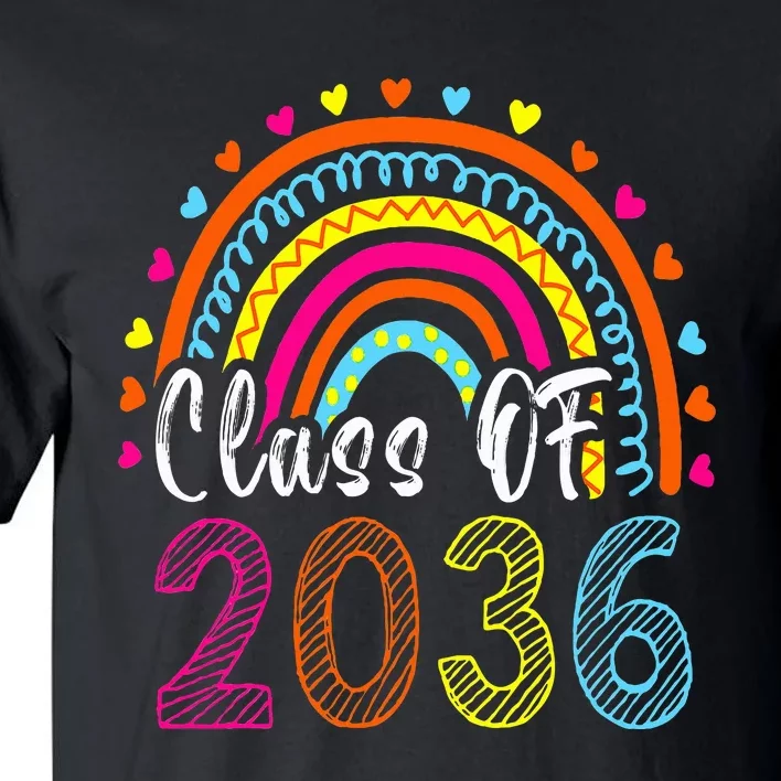 Class Of 2036 Grow With Me First Day Of School Graduation Tall T-Shirt