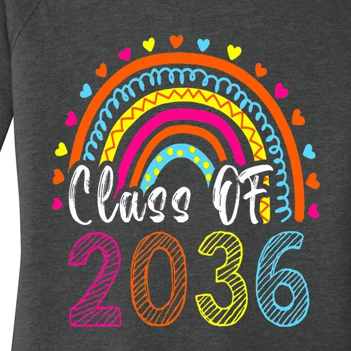 Class Of 2036 Grow With Me First Day Of School Graduation Women's Perfect Tri Tunic Long Sleeve Shirt