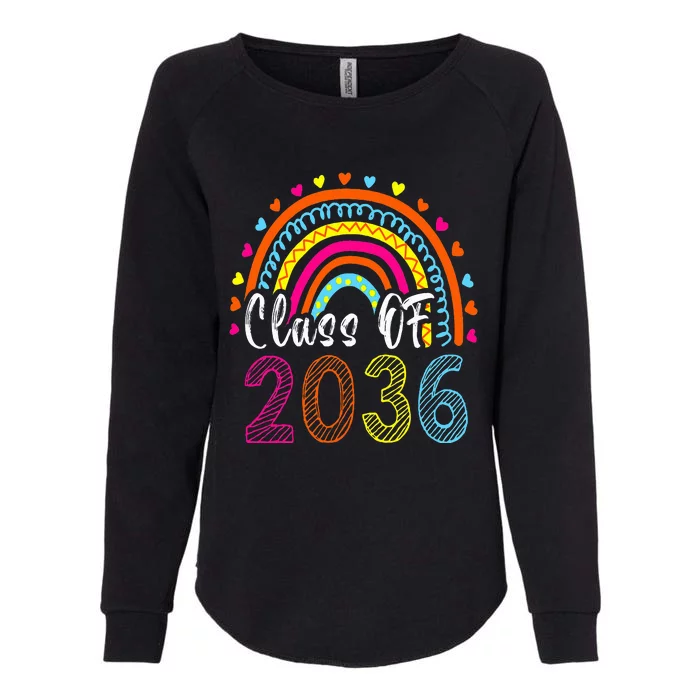 Class Of 2036 Grow With Me First Day Of School Graduation Womens California Wash Sweatshirt