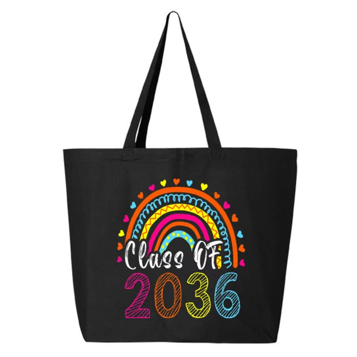 Class Of 2036 Grow With Me First Day Of School Graduation 25L Jumbo Tote