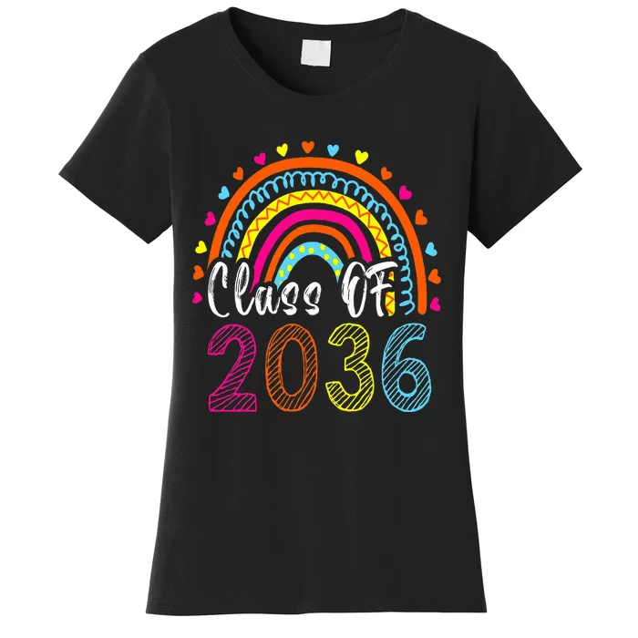 Class Of 2036 Grow With Me First Day Of School Graduation Women's T-Shirt