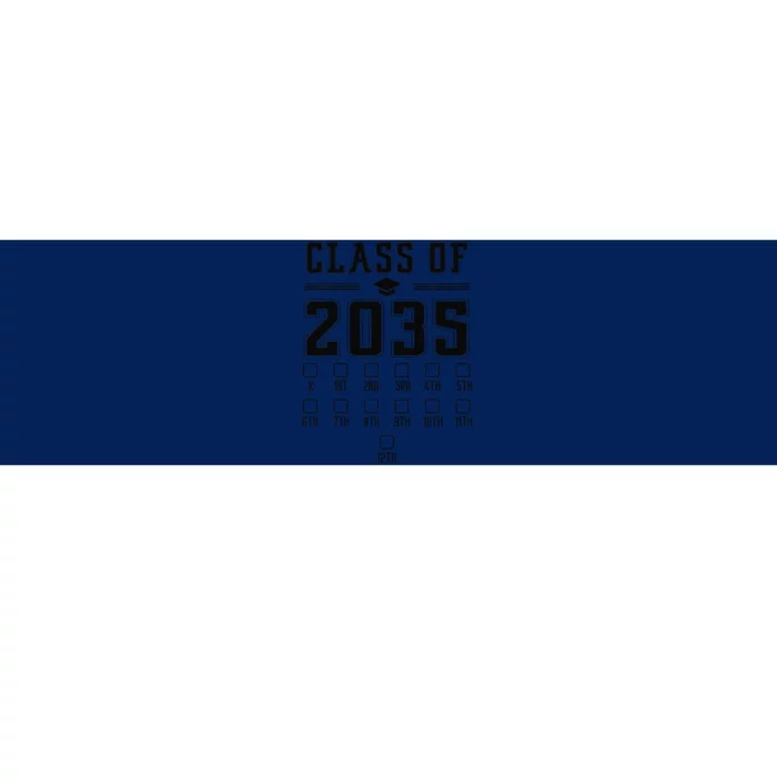 Class Of 2035 Grow With Me First Day Of School Check Mark Gift Bumper Sticker