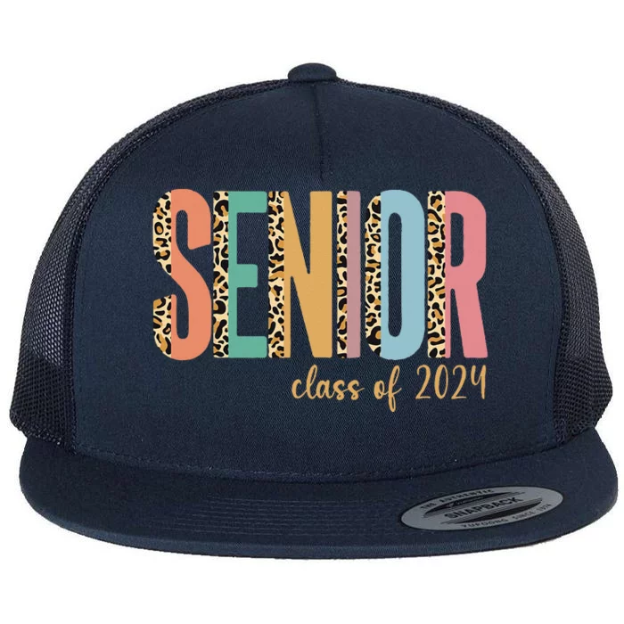 Class Of 2024 Senior 2024 Graduation Flat Bill Trucker Hat | TeeShirtPalace