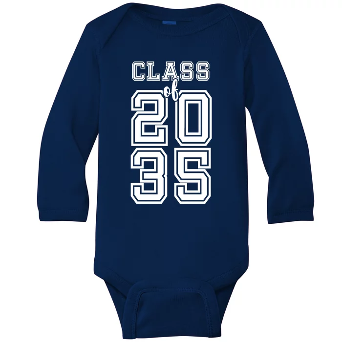 Class Of 2035 Graduate Baby Long Sleeve Bodysuit