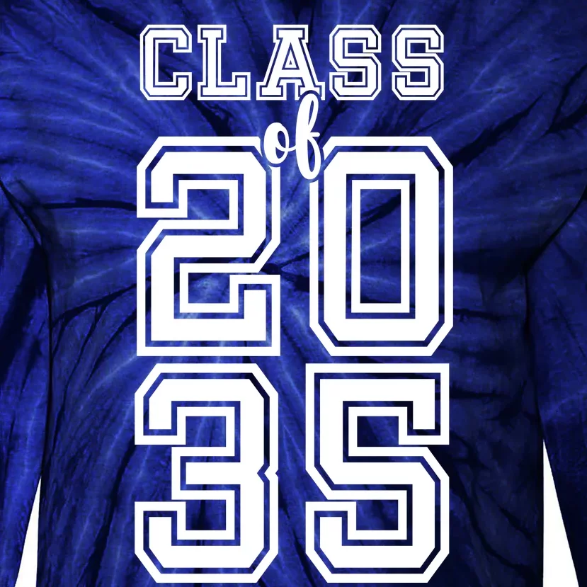 Class Of 2035 Graduate Tie-Dye Long Sleeve Shirt