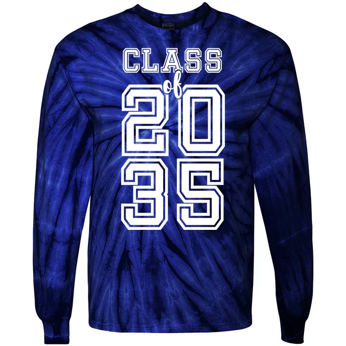 Class Of 2035 Graduate Tie-Dye Long Sleeve Shirt