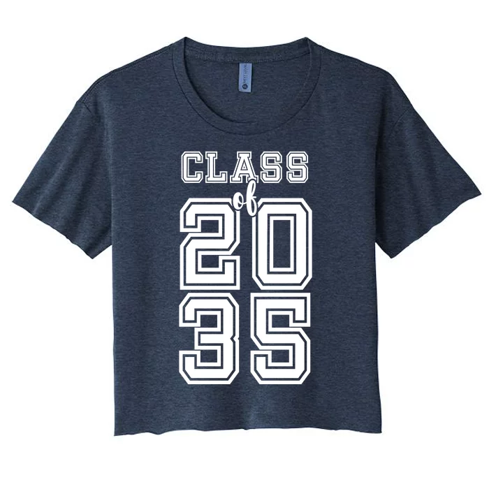 Class Of 2035 Graduate Women's Crop Top Tee