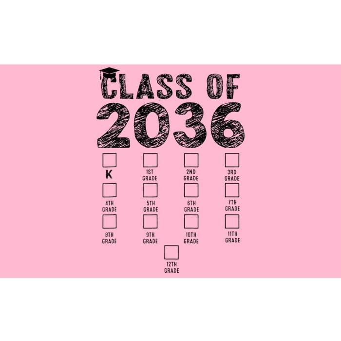 Class Of 2036 Grow With Me With Space For Checkmarks Bumper Sticker