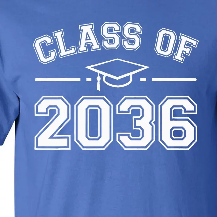 Class Of 2036 Grow With Me First Day Kindergarten Graduation Tall T-Shirt