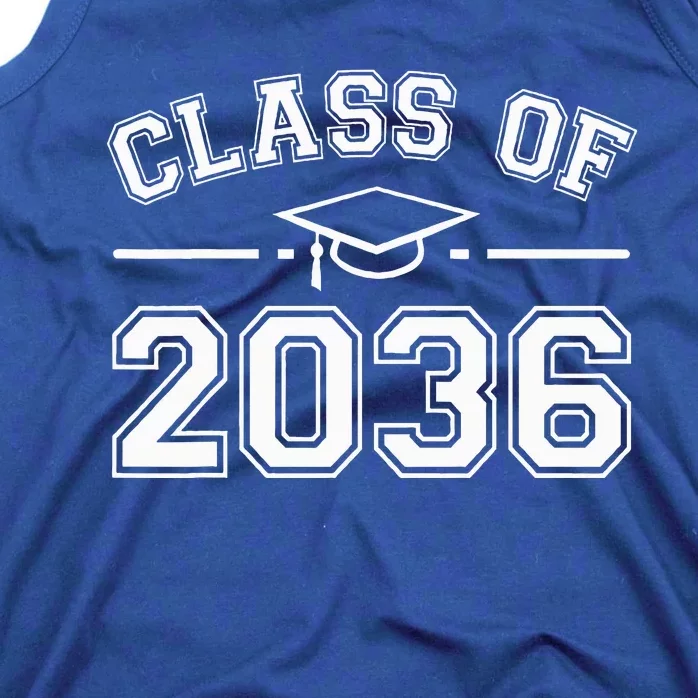 Class Of 2036 Grow With Me First Day Kindergarten Graduation Tank Top