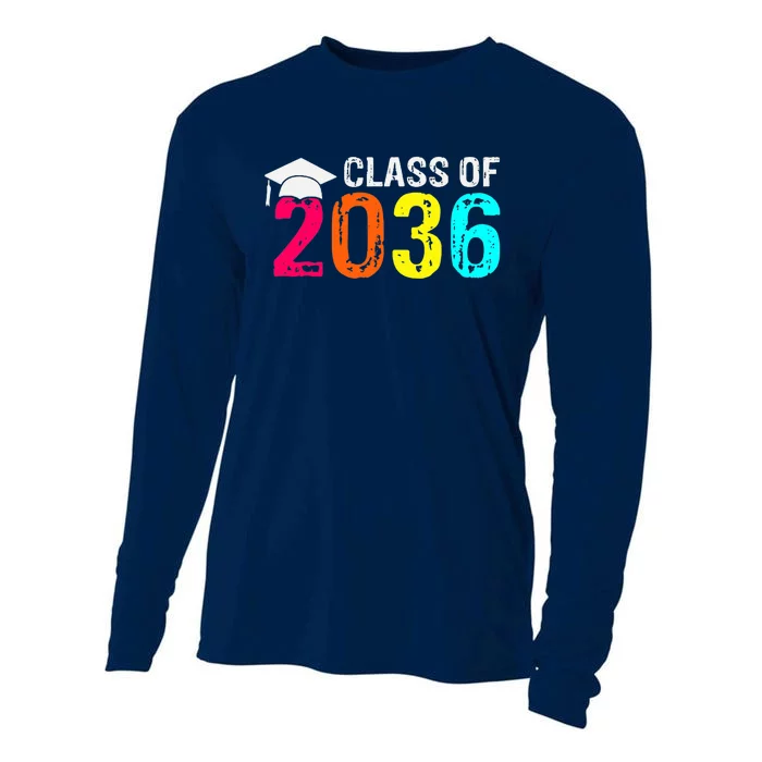 Class Of 2036 Grow With Me First Day Of School Graduation Cooling Performance Long Sleeve Crew