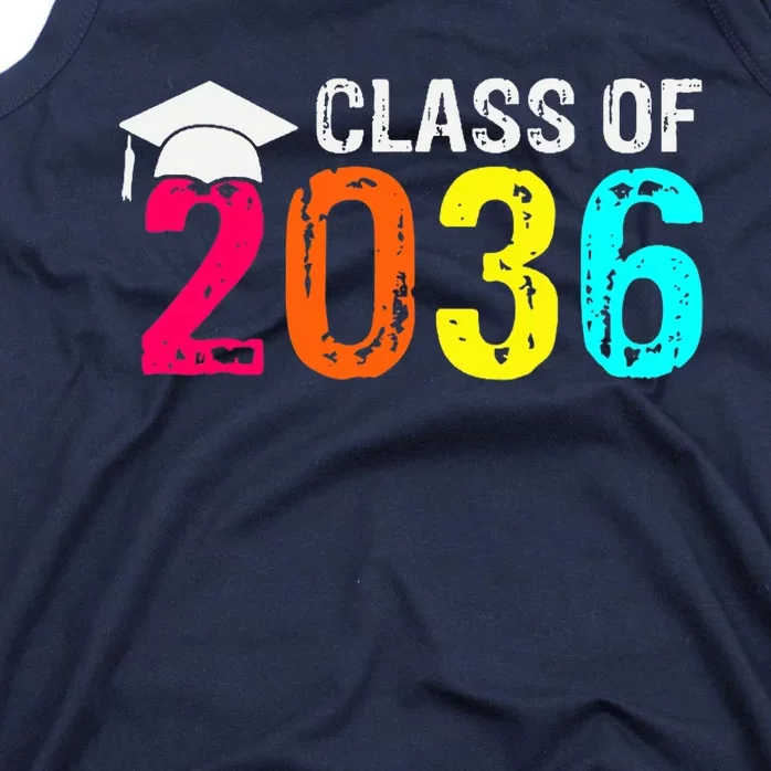 Class Of 2036 Grow With Me First Day Of School Graduation Tank Top