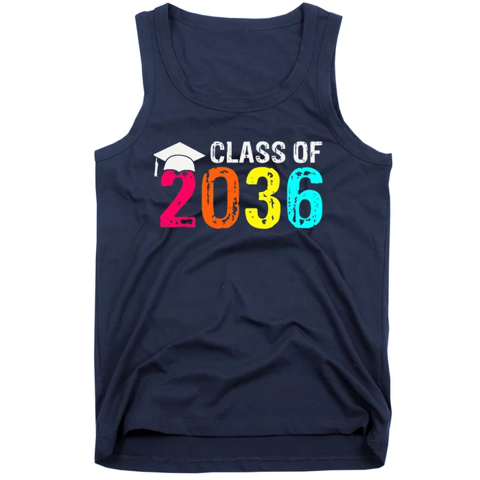 Class Of 2036 Grow With Me First Day Of School Graduation Tank Top