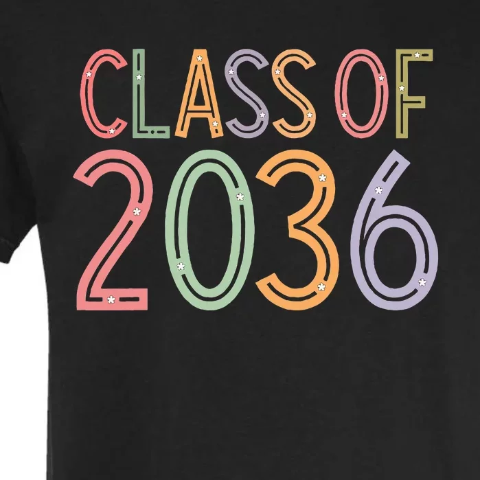 Class Of 2036 Grow With Me Graduation First Day Of School Garment-Dyed Heavyweight T-Shirt