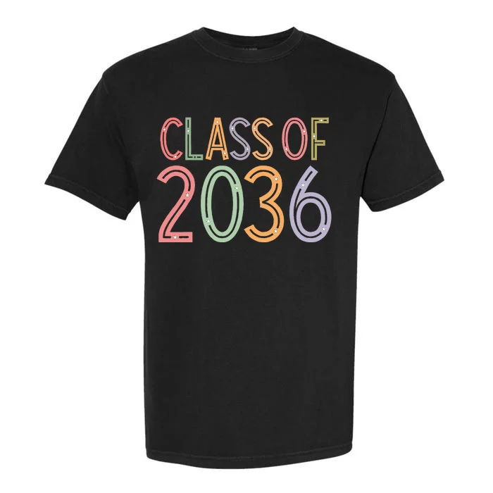 Class Of 2036 Grow With Me Graduation First Day Of School Garment-Dyed Heavyweight T-Shirt