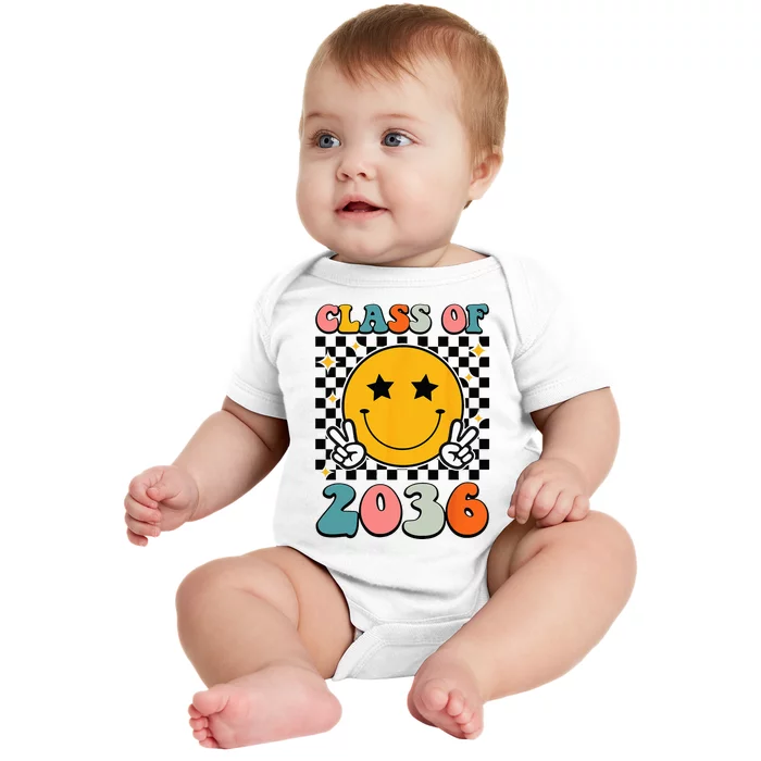 Class Of 2036 Grow With Me First Day Kindergarten Girls Baby Bodysuit