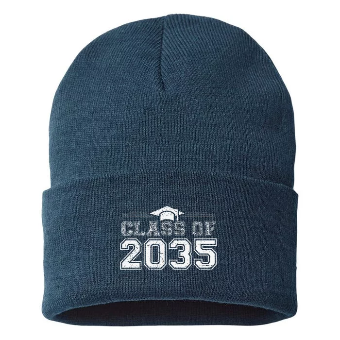 Class Of 2035 Grow With Me First Day Of School Gift Sustainable Knit Beanie