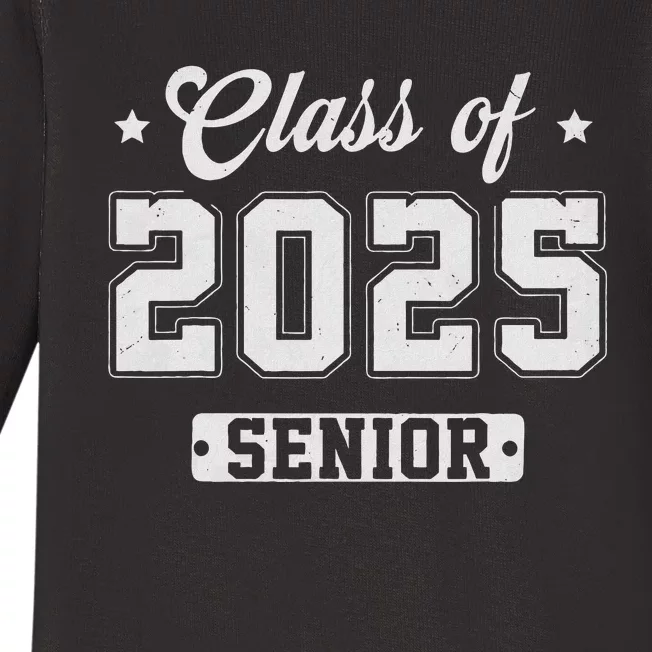 Class Of 2025 Senior 2025 Graduation 2025 Back To School Baby Long Sleeve Bodysuit