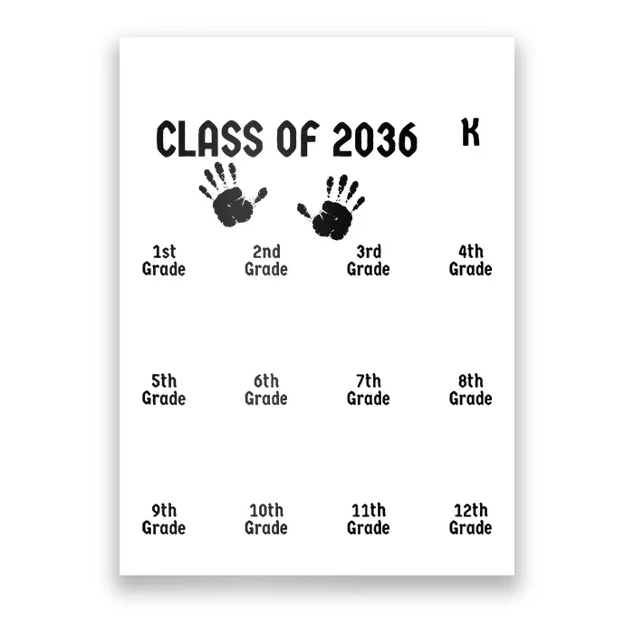 Class Of 2036 Grow With Me Poster