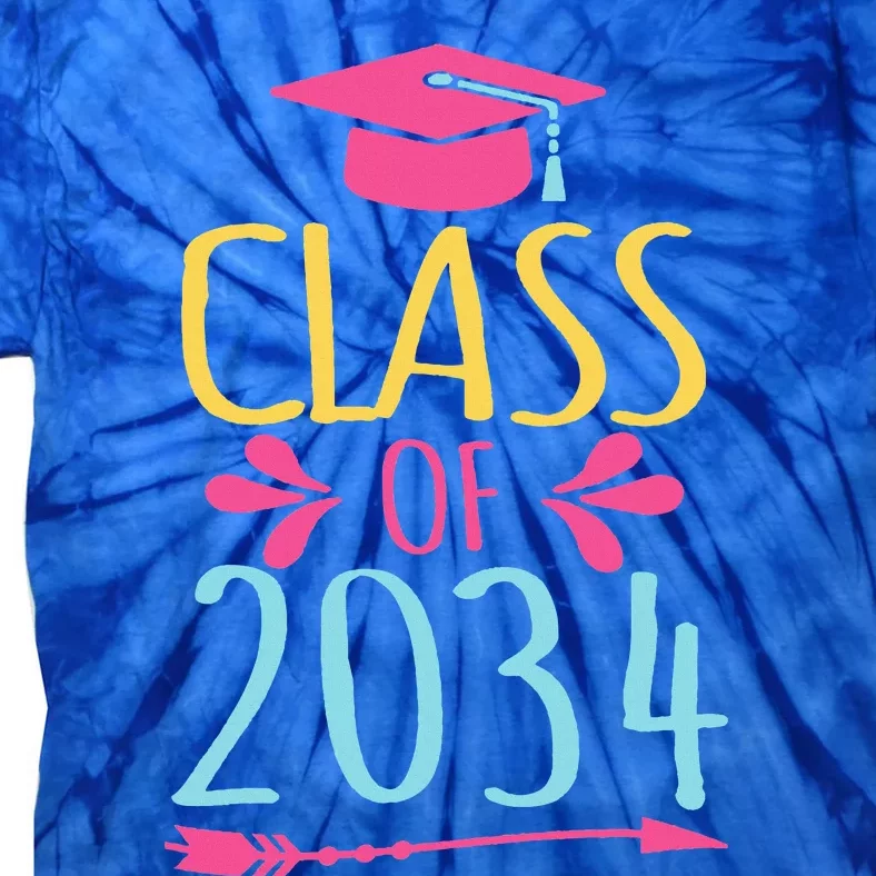 Class Of 2034 For Grow With Me Graduation 2034 Tie-Dye T-Shirt