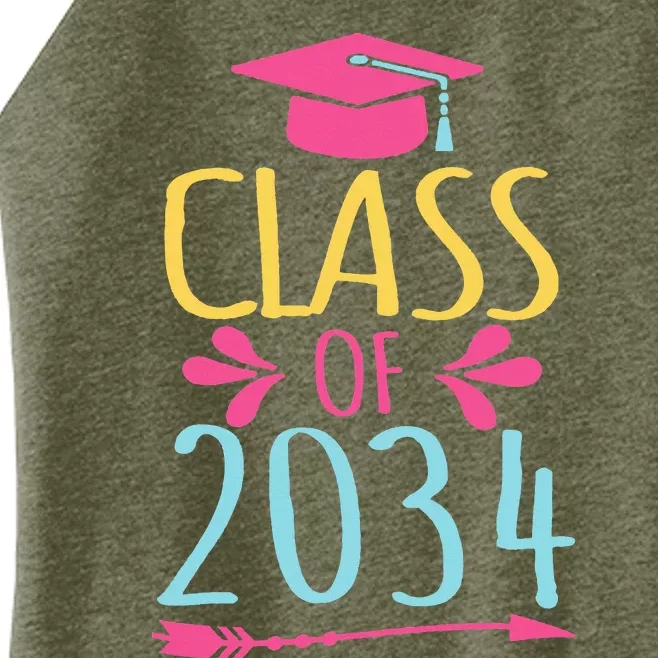 Class Of 2034 For Grow With Me Graduation 2034 Women’s Perfect Tri Rocker Tank