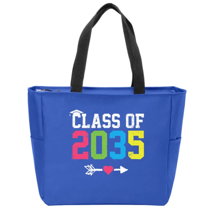 Class Of 2035 Grow With Me Graduation First Day Of School Zip Tote Bag