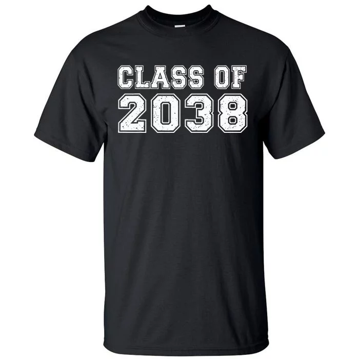 Class Of 2038 Grow With Me Graduates Kindergarten Tall T-Shirt