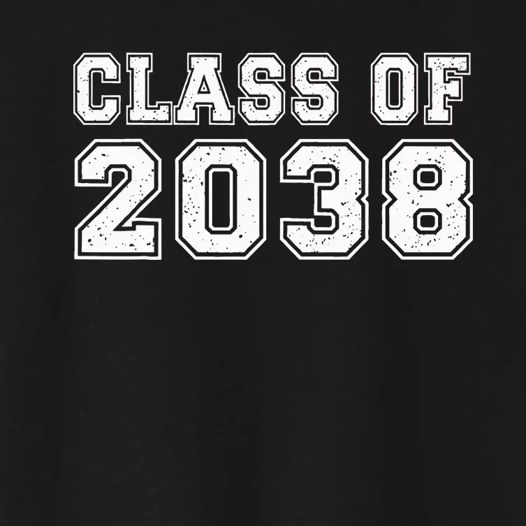 Class Of 2038 Grow With Me Graduates Kindergarten Women's Crop Top Tee