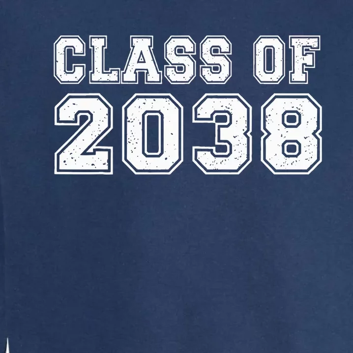 Class Of 2038 Grow With Me Graduates Kindergarten Garment-Dyed Sweatshirt