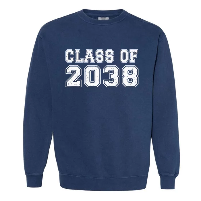 Class Of 2038 Grow With Me Graduates Kindergarten Garment-Dyed Sweatshirt