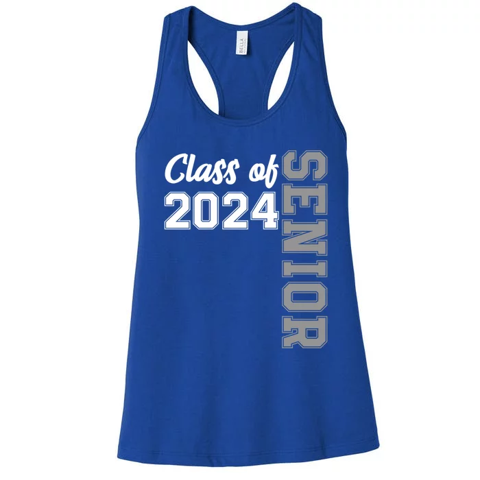 Class Of 2024 Senior 24 Meaningful Gift High School Graduation Party Gift Women's Racerback Tank