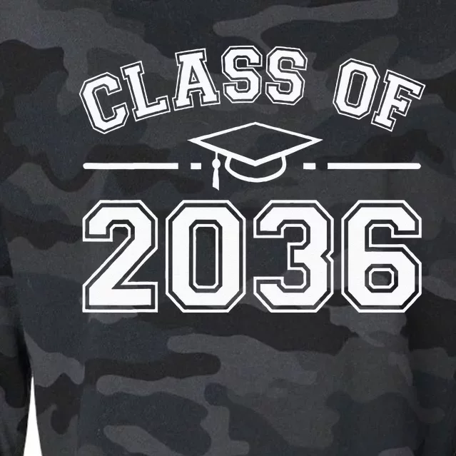 Class Of 2036 Grow With Me First Day Kindergarten Graduation Cropped Pullover Crew