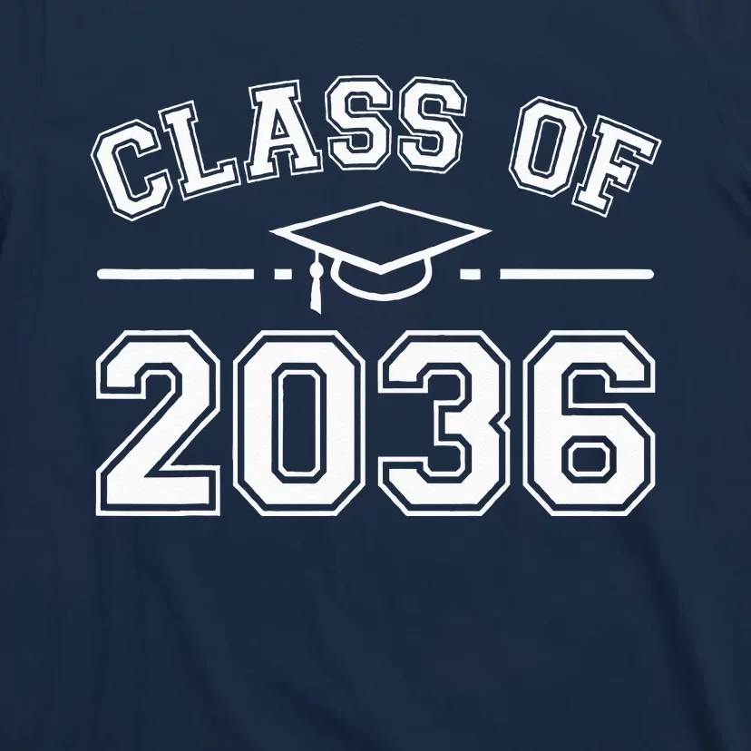 Class Of 2036 Grow With Me First Day Kindergarten Graduation T-Shirt