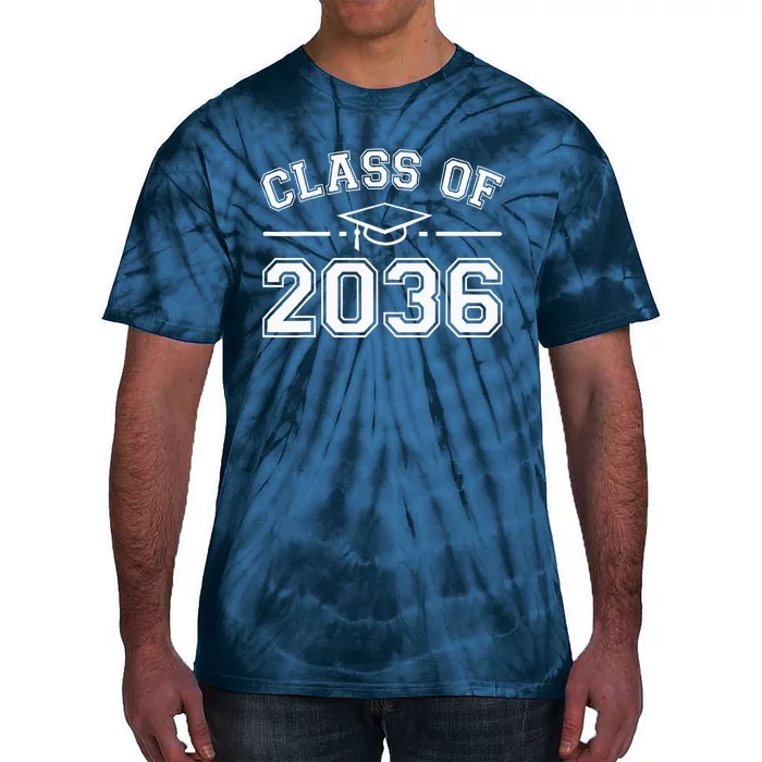 Class Of 2036 Grow With Me First Day Kindergarten Graduation Tie-Dye T-Shirt