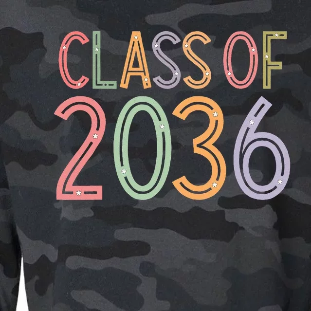 Class Of 2036 Grow With Me Graduation First Day Of School Cropped Pullover Crew