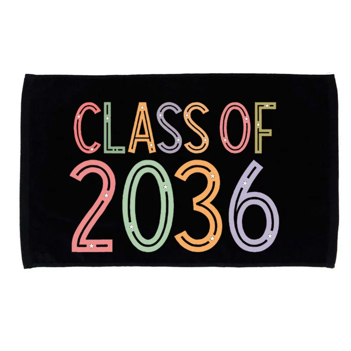 Class Of 2036 Grow With Me Graduation First Day Of School Microfiber Hand Towel