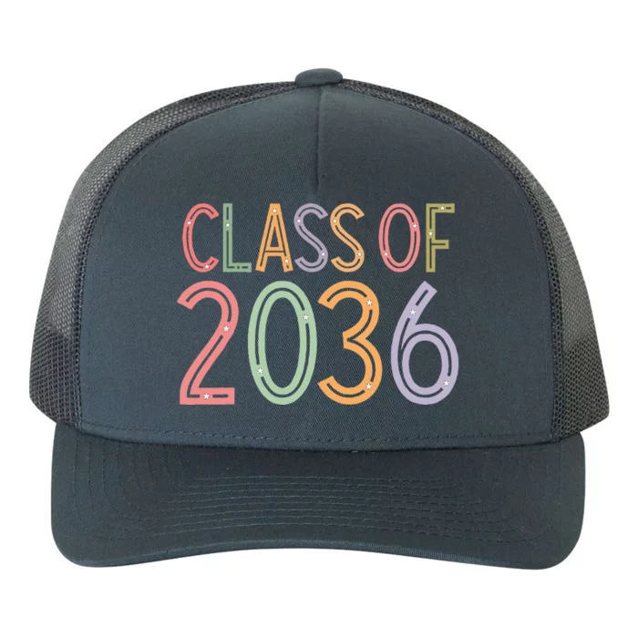 Class Of 2036 Grow With Me Graduation First Day Of School Yupoong Adult 5-Panel Trucker Hat