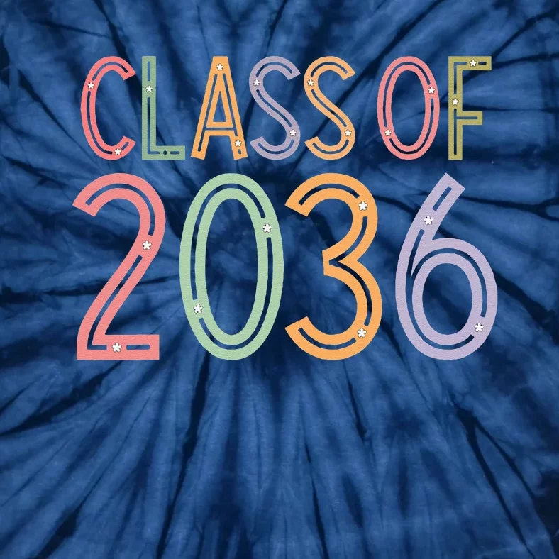 Class Of 2036 Grow With Me Graduation First Day Of School Tie-Dye T-Shirt