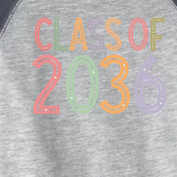 Class Of 2036 Grow With Me Graduation First Day Of School Toddler Fine Jersey T-Shirt