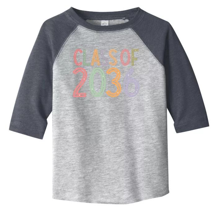 Class Of 2036 Grow With Me Graduation First Day Of School Toddler Fine Jersey T-Shirt