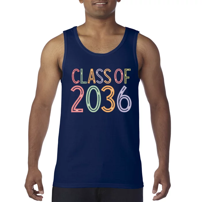 Class Of 2036 Grow With Me Graduation First Day Of School Tank Top